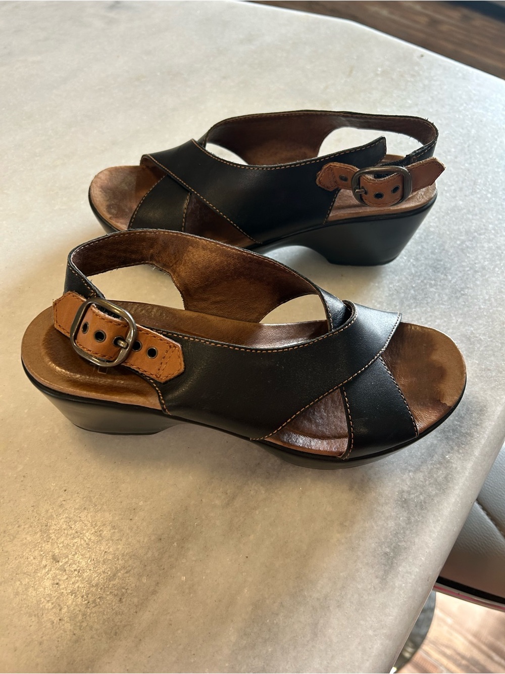 Dansko Jacinda black slingback sandal size 36 - Picture 4 of 7